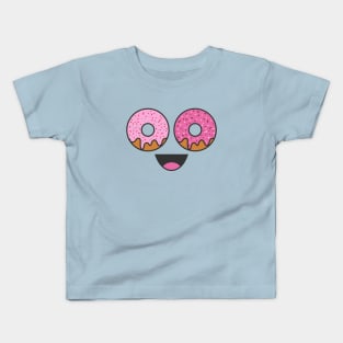 donut happy face Kids T-Shirt